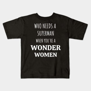 Wonder Women Kids T-Shirt